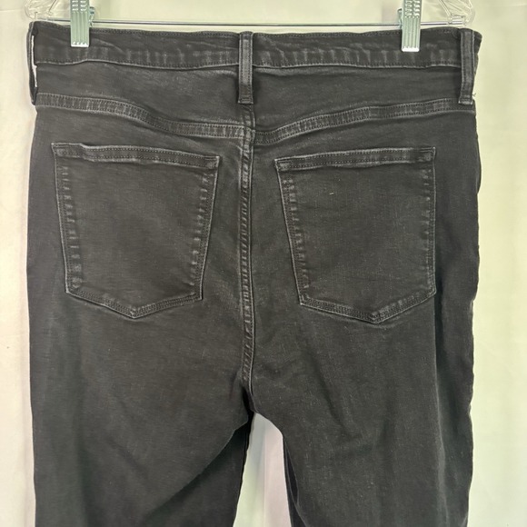 J.Crew Women's Size 32T 10" High-Rise Skinny Re-Imagined Black Denim Jeans - Picture 5 of 8